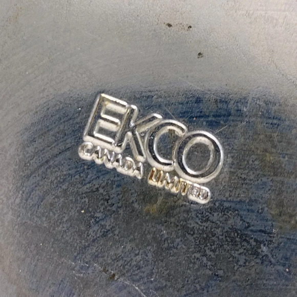 Vintage 70s Ekco Canada Limited Cream Beige Metal Canister  Set Sugar Coffee Tea - Picture 9 of 11